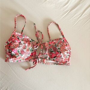 Target Floral Pink Bikini Top